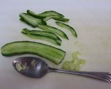 レンジで簡単、鶏とキュウリのゴママヨ和え作り方3写真