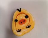 玉子焼きでキイロイトリとカタツムリ作り方7写真