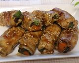 艶照り★オイスターソースde肉巻き野菜★作り方9写真