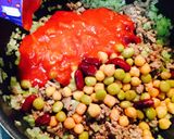 挽き肉とお豆のトマト煮込み作り方5写真