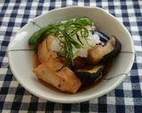 ☆ムネ肉と揚げナスのポン酢がけ☆作り方5写真