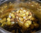 甘辛～ほっこり♪新じゃが＆新玉ねぎの煮物作り方4写真