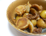 甘辛～ほっこり♪新じゃが＆新玉ねぎの煮物作り方5写真