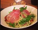 生ハムとトマトの冷製パスタ☆簡単コツ作り方9写真