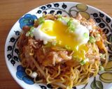 豚キムチ焼きそば。作り方7写真