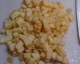 お菓子作りに☆角切りりんごのコンポート作り方1写真
