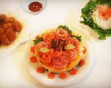 誕生日お寿司ケーキ作り方14写真