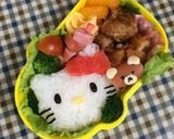 キャラ弁♡キティーちゃん作り方1写真