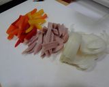 フライパン1つで☆パプリカの塩パスタ作り方1写真