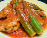 鶏肉のオクラガーリックトマト煮作り方13写真
