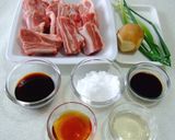 スペアーリブ（スペア−リブの甘黒酢煮）作り方1写真