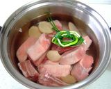 スペアーリブ（スペア−リブの甘黒酢煮）作り方3写真