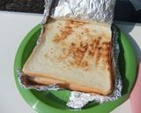 我が家の定番朝食！ハムチートースト作り方8写真