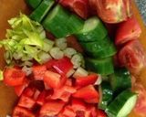 夏野菜ガスパチョスープ(キッズOK)作り方1写真