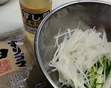 大根ときゅうりのごま酢和え作り方1写真