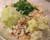 さっぱりヘルシー.｡*･切干薬味☆水餃子作り方2写真