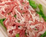 超簡単!ルクエで5分!水菜と豚肉蒸し作り方2写真