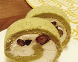 簡単☆しっとり抹茶黒豆ロールケーキ♪作り方10写真