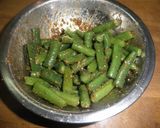 インゲンの胡麻和え作り方4写真