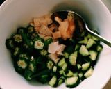 ローカロリーダイエット豆腐とオクラサラダ作り方1写真