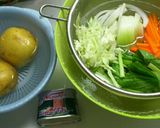 残りもの野菜でじゃがオムレツ☆作り方1写真