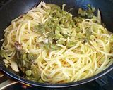 インゲンとゴボウのパスタ♪作り方10写真