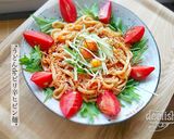 ☆うどんdeピリ辛ビビン麺☆作り方4写真