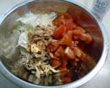 キノコとツナのトマト冷製パスタ♪作り方2写真