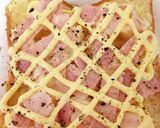 朝食に☆人気ポテトベーコンのマヨトースト作り方3写真