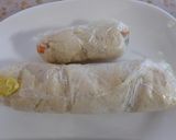 さっぱりヘルシー！鶏胸肉の三色ロール。作り方6写真