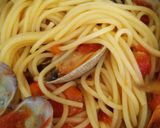 海老とあさりの贅沢トマトクリームパスタ作り方9写真