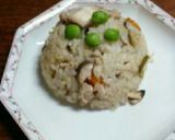 炊き込みご飯 豚と椎茸の中華風作り方4写真