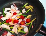 *塩レモン*de いかとアスパラのパスタ作り方2写真