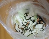 お茶漬海苔で簡単♪キャベツの浅漬風サラダ作り方1写真