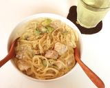 アボカド、鶏のクリームパスタ（豆乳）簡単作り方10写真