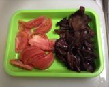 トマトとキクラゲと卵の中華炒め作り方1写真