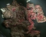 牛肉のニンニク醤油炒め作り方4写真