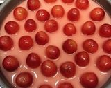 さくらんぼゼリーのレアチーズケーキ作り方16写真