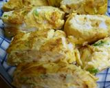 白だしで・ねぎ入り卵焼き作り方4写真