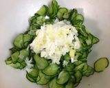 ズボラ！きゅうりとネギのごま油あえ作り方2写真