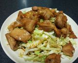 たっぷりキャベツと照り焼きチキン作り方5写真