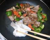 豚の野菜たっぷり黒酢炒め作り方5写真