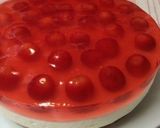 さくらんぼゼリーのレアチーズケーキ作り方18写真