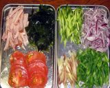 旬の夏野菜で冷やしサラダうどん作り方5写真