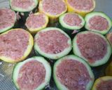 肉詰めズッキーニ　無糖調理作り方5写真