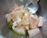 鶏胸肉のバジルオイル煮作り方3写真