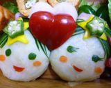 菜食弁当☆ポテトサラダで彦星❤織姫作り方7写真