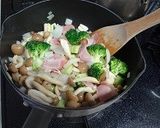 ブロッコリーきのこベーコンのミルクスープ作り方3写真