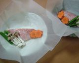 クックパー☆で簡単赤魚のﾚﾝｼﾞで酒蒸し作り方2写真