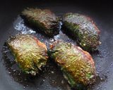シソ巻きつくねの照り焼き♪作り方4写真